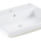 Grohe CUBE CERAMIC 60 pultba építhető mosdó túlfolyóval, 1db nyitott csaplyukkal
