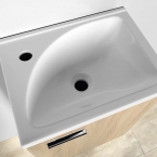 AQUALINE ZOJA mosdótartó szekrény, jobbos, 40x50x32cm, platina tölgy, (51048DP)
