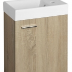 AQUALINE ZOJA mosdótartó szekrény, 39,5x50x22cm, platinatölgy (51049DP)