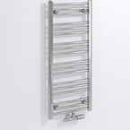 Bruckner ALBRECHT radiátor, középső bekötéssel, 400x930 mm, 234 W, króm (600.111.1)