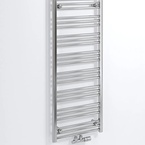 Bruckner ALBRECHT radiátor, középső bekötéssel, 500x1250 mm, 369 W, króm (600.114.1)