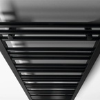 Bruckner ALBRECHT radiátor, középső bekötéssel, 500x1250 mm, 525 W, matt fekete (600.114.6)