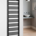Bruckner ALBRECHT radiátor, középső bekötéssel, 500x1570 mm, 657 W, matt fekete (600.115.6)