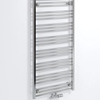 Bruckner ALBRECHT radiátor, középső bekötéssel, 600x1250 mm, 431 W, króm (600.117.1)