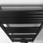 Bruckner GRUNT fürdőszobai radiátor, középső bekötés, 500x1050 mm, 465 W, matt fekete (600.121.6)