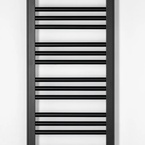 Bruckner ALBRECHT fürdőszobai radiátor, szélső bekötéssel, 400x930 mm, 327 W, matt fekete (600.211.6)