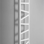Aqualine ANNALISA fürdőszobai radiátor, 500x1375 mm, 416 W, középső bekötés, fehér (AN220)