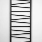 Aqualine ANNALISA fürdőszobai radiátor, 500x1375 mm, 416 W, középső bekötés, matt fekete (AN226)