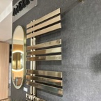 Arezzo HORIZONT SLIM törölközőszárító radiátor, 500x1200 mm, 357 W, arany (AR-HS12050SGLE)