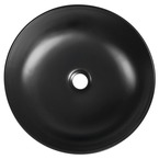 RONDEA 41 cm pultra ültethető kerámiamosdó, matt fekete