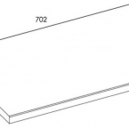 MOSDÓPULT 70X46 CM TERMÉSZETES TÖLGY AR-166898