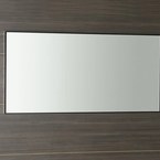 Sapho AROWANA keretes tükör, 100x50 cm, matt fekete