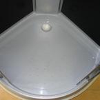 Aqualife Opal 508 C  80x80 cm-es fekete zuhanykabin hátfallal