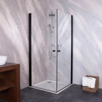Sanotechnik BRAVA BLACK lengőajtó 90 cm (BD90)