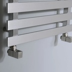 Sapho CUBE csatlakozó készlet szett, sarokszeleppel, szögletes, szálcsiszolt inox (CP4510S)