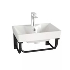Sanotechnik DELTA 41 kerámiamosdó fali konzollal, tükörrel és piperepolccal (D41200)