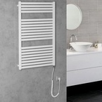 Aqualine TONDI-E elektromos fürdőszobai radiátor, 600x970 mm, 400 W, fehér (DE460T)