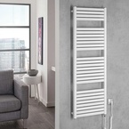 Aqualine TONDI-E elektromos fürdőszobai radiátor, 450x1330 mm, 500 W, fehér (DE470T)