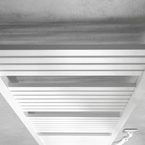 Aqualine TONDI-E elektromos fürdőszobai radiátor, 450x1330 mm, 500 W, fehér (DE470T)