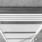 Aqualine TONDI-E elektromos fürdőszobai radiátor, 600x1690 mm, 800 W, fehér (DE490T)