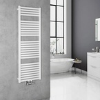 Aqualine TONDI fürdőszobai radiátor, középső bekötéssel, 450x1330 mm, 561 W, fehér (DT470T)