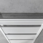 Aqualine TONDI fürdőszobai radiátor, középső bekötéssel, 600x1330 mm, 730 W, fehér (DT480T)