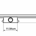Sanotechnik Zuhanyfolyóka burkolható ráccsal, 60 cm (DT60)