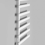 Sapho ELCOR elektromos törölközőszárító radiátor, 480x920x50 mm, 128 W, matt fehér (EB450)