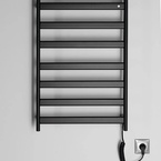 Sapho ELIAS elektromos törölközőszárító radiátor, 490x730x110 mm, 105 W, matt fekete (EB550)