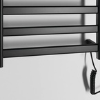 Sapho ELIAS elektromos törölközőszárító radiátor, 490x730x110 mm, 105 W, matt fekete (EB550)