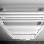 Aqualine DIRECT fürdőszobai radiátor, középső bekötéssel, 450x960 mm, 447 W, fehér (ELM94T)