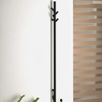 Sapho PASADOR elektromos álló fürdőköpeny, törölköző szárító radiátor, 150x1500x90 mm, 30 W, matt fekete (ER175BV)