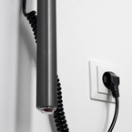 Sapho PASADOR elektromos törölköző szárító radiátor, 150x1500 mm, 30 W, gun metal (ER175GM)