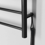 Sapho REDONDO elektromos törölköző szárító radiátor, 500x900 mm, 75 W, matt fekete (ER220BV)