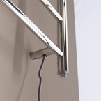 Sapho REDONDO elektromos törölköző szárító radiátor, 500x900 mm, 75 W, polírozott inox (ER220V)