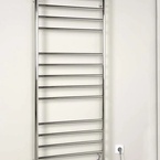 Sapho REDONDO elektromos törölközőszárító radiátor, 630x1160 mm, 130 W, polírozott inox (ER230V)