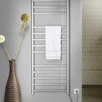 Sapho ESKINADO elektromos törölközőszárító radiátor, 600x1500 mm, 130 W, polírozott inox (ER450V)