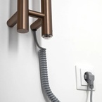 Sapho PAPINADO elektromos törölköző szárító radiátor, 109x1200 mm, 40 W, matt réz (ER740PG)