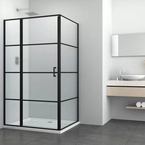 Sanotechnik ELITE BLACK oldalfal (nyíló- és osztott nyílóajtóhoz) 80 cm (F80B3)