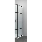 Sanotechnik ELITE BLACK oldalfal (nyíló- és osztott nyílóajtóhoz) 90 cm (F90B3)