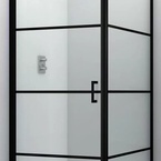 Sanotechnik ELITE BLACK oldalfal (nyíló- és osztott nyílóajtóhoz) 90 cm (F90B3)