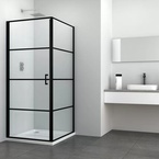 Sanotechnik ELITE BLACK oldalfal (nyíló- és osztott nyílóajtóhoz) 90 cm (F90B3)