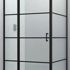 Sanotechnik ELITE BLACK oldalfal (nyíló- és osztott nyílóajtóhoz) 90 cm (F90B3)