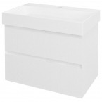 FILENA mosdótartó szekrény, 67x51,5x43cm, fehér (FID1270B)