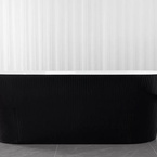 Sanotechnik RENO BLACK szabadon álló fürdőkád, fekete/fehér (G9043)