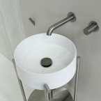 Deante Silia Hexa mosdó csaptelep, falsík alatti, szálcsiszolt acél, BHS F54L