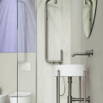 Deante Silia Hexa mosdó csaptelep, falsík alatti, szálcsiszolt acél, BHS F54L