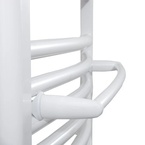 Aqualine törölközőtartó egyenes radiátorra, 36 cm, fehér (IDR-40)