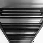 Aqualine DIRECT-E elektromos fürdőszobai radiátor fűtőpatronnal, egyenes, 600x1320 mm, 600 W, fekete (ILE36TB)