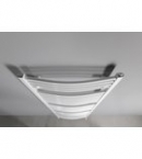 AQUALINE Fürdőszobai radiátor, íves, 750x1868mm, 1258W, fehér (ILO87E)